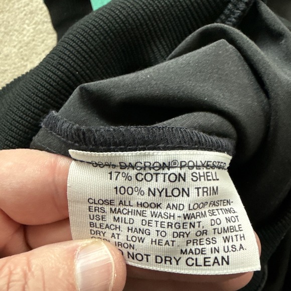 Vintage Mother Karen's Jacket Men M Powdershirt Green Black Front Pocket 1/2 Zip - Picture 4 of 10